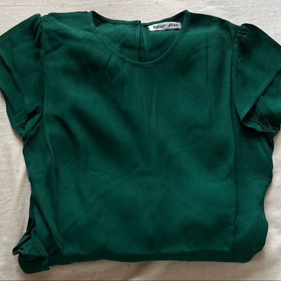 Reformation Gavin Dress - Emerald - Picture 4 of 7